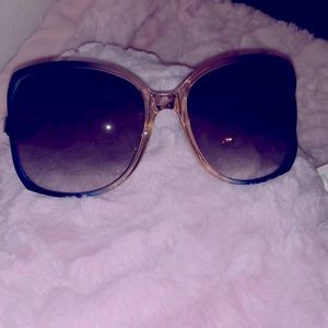 90s style Ombré , Oversized Air Walk sunglasses